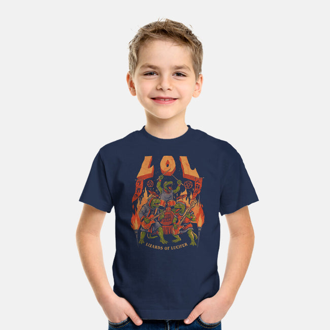 LOL Lizards Of Lucifer-Youth-Basic-Tee-eduely
