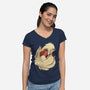 Protection-Womens-V-Neck-Tee-ricolaa