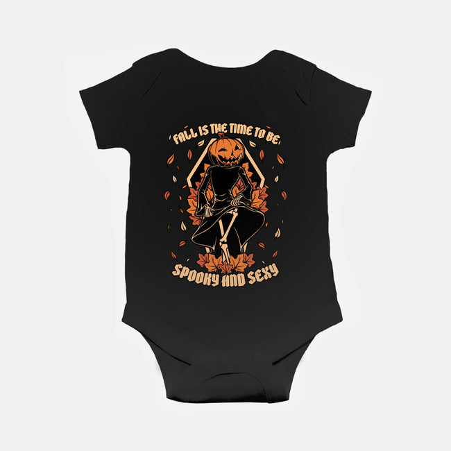 Spooky Fall Pumpkin-Baby-Basic-Onesie-Studio Mootant