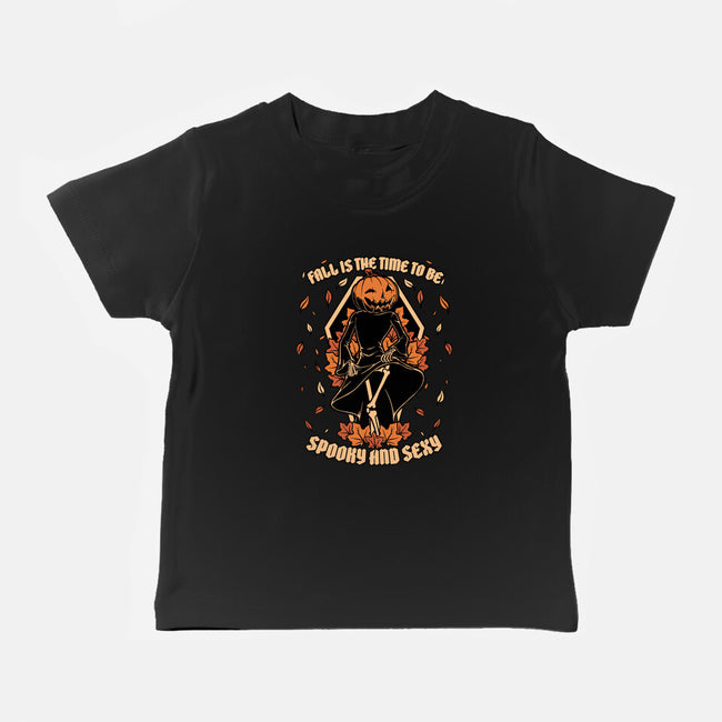 Spooky Fall Pumpkin-Baby-Basic-Tee-Studio Mootant