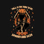 Spooky Fall Pumpkin-Womens-Fitted-Tee-Studio Mootant