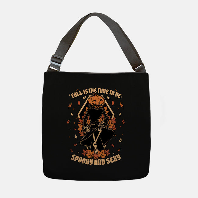 Spooky Fall Pumpkin-None-Adjustable Tote-Bag-Studio Mootant