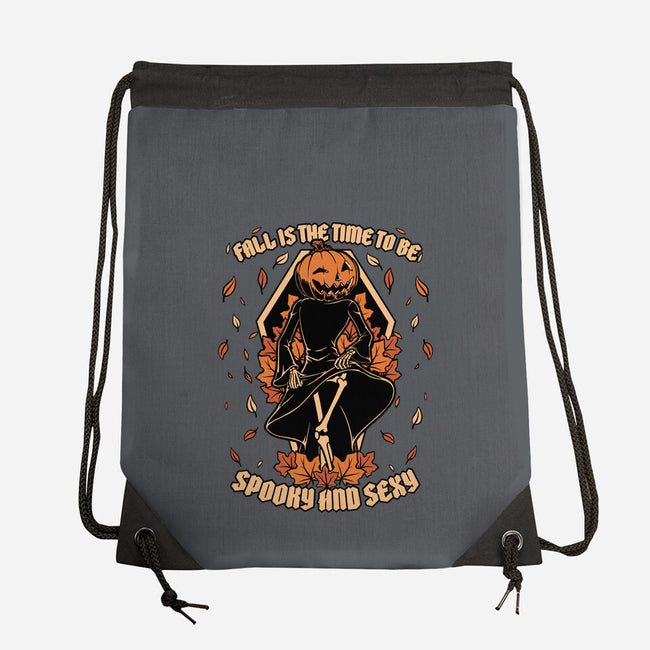 Spooky Fall Pumpkin-None-Drawstring-Bag-Studio Mootant