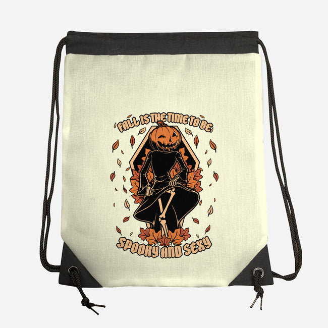 Spooky Fall Pumpkin-None-Drawstring-Bag-Studio Mootant