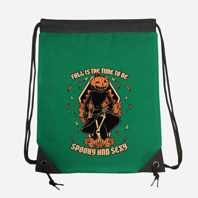 Spooky Fall Pumpkin-None-Drawstring-Bag-Studio Mootant