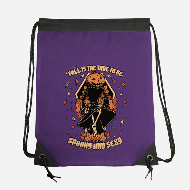 Spooky Fall Pumpkin-None-Drawstring-Bag-Studio Mootant