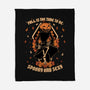 Spooky Fall Pumpkin-None-Fleece-Blanket-Studio Mootant