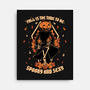 Spooky Fall Pumpkin-None-Stretched-Canvas-Studio Mootant