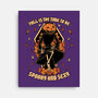 Spooky Fall Pumpkin-None-Stretched-Canvas-Studio Mootant