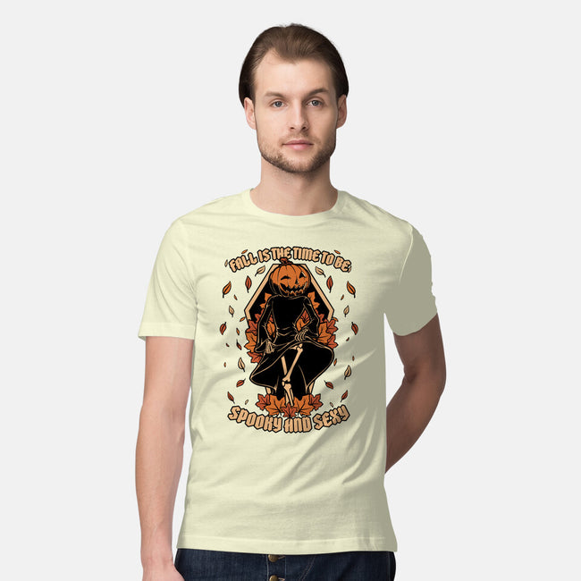 Spooky Fall Pumpkin-Mens-Premium-Tee-Studio Mootant