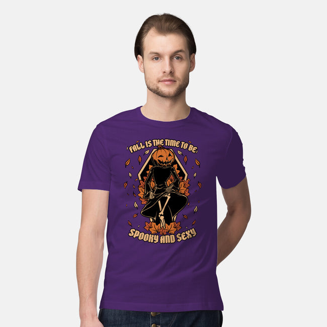 Spooky Fall Pumpkin-Mens-Premium-Tee-Studio Mootant