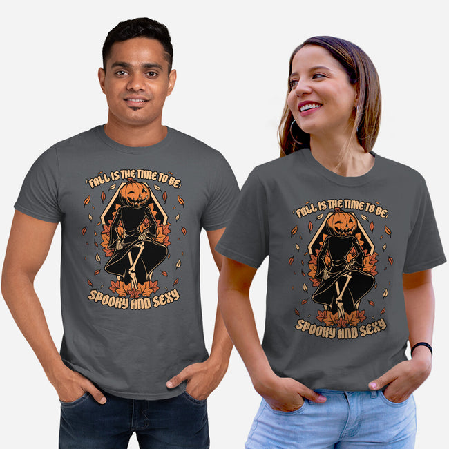 Spooky Fall Pumpkin-Unisex-Basic-Tee-Studio Mootant
