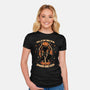 Spooky Fall Pumpkin-Womens-Fitted-Tee-Studio Mootant