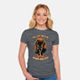 Spooky Fall Pumpkin-Womens-Fitted-Tee-Studio Mootant