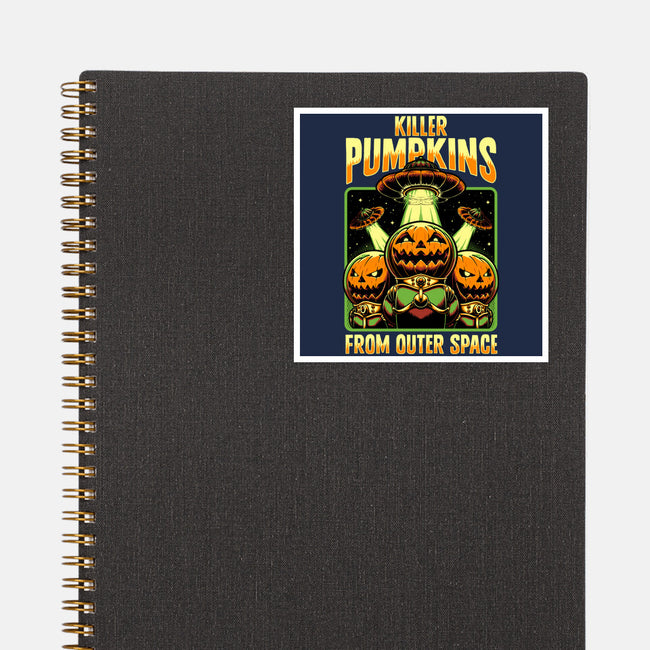 Halloween Pumpkin Space Movie-None-Glossy-Sticker-Studio Mootant