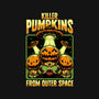 Halloween Pumpkin Space Movie-Mens-Heavyweight-Tee-Studio Mootant