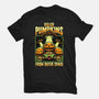 Halloween Pumpkin Space Movie-Mens-Heavyweight-Tee-Studio Mootant