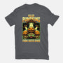 Halloween Pumpkin Space Movie-Mens-Basic-Tee-Studio Mootant