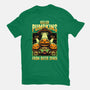 Halloween Pumpkin Space Movie-Mens-Basic-Tee-Studio Mootant