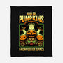Halloween Pumpkin Space Movie-None-Fleece-Blanket-Studio Mootant