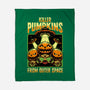 Halloween Pumpkin Space Movie-None-Fleece-Blanket-Studio Mootant