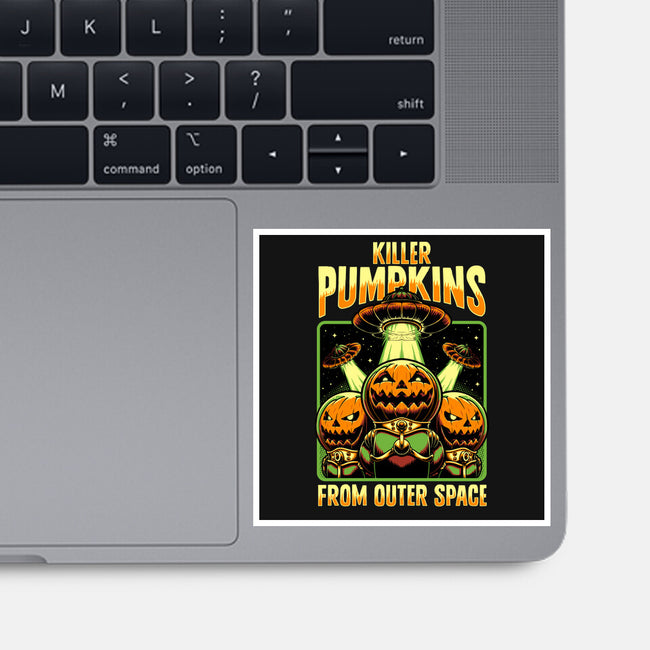 Halloween Pumpkin Space Movie-None-Glossy-Sticker-Studio Mootant