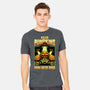 Halloween Pumpkin Space Movie-Mens-Heavyweight-Tee-Studio Mootant