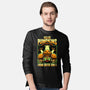 Halloween Pumpkin Space Movie-Mens-Long Sleeved-Tee-Studio Mootant