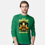 Halloween Pumpkin Space Movie-Mens-Long Sleeved-Tee-Studio Mootant