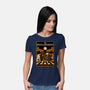 Halloween Album Cover-Womens-Basic-Tee-Studio Mootant