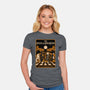 Halloween Album Cover-Womens-Fitted-Tee-Studio Mootant