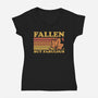 Fallen Autumn Leaves-Womens-V-Neck-Tee-Studio Mootant