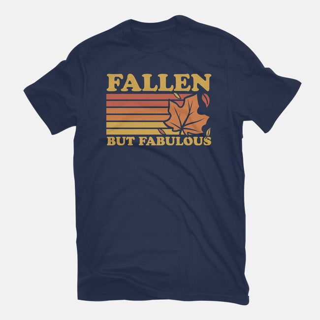 Fallen Autumn Leaves-Womens-Fitted-Tee-Studio Mootant