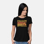 Fallen Autumn Leaves-Womens-Basic-Tee-Studio Mootant