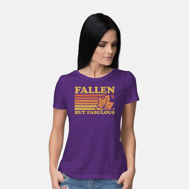 Fallen Autumn Leaves-Womens-Basic-Tee-Studio Mootant