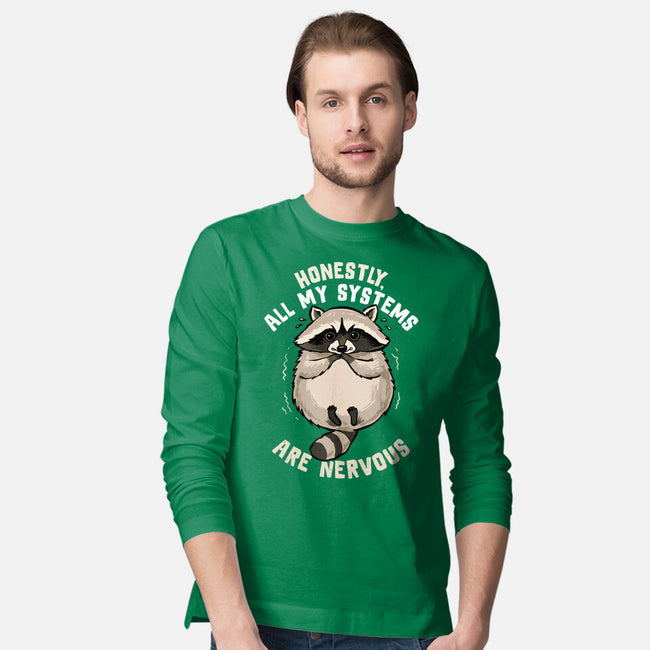 All Systems Are Nervous-Mens-Long Sleeved-Tee-GoshWow