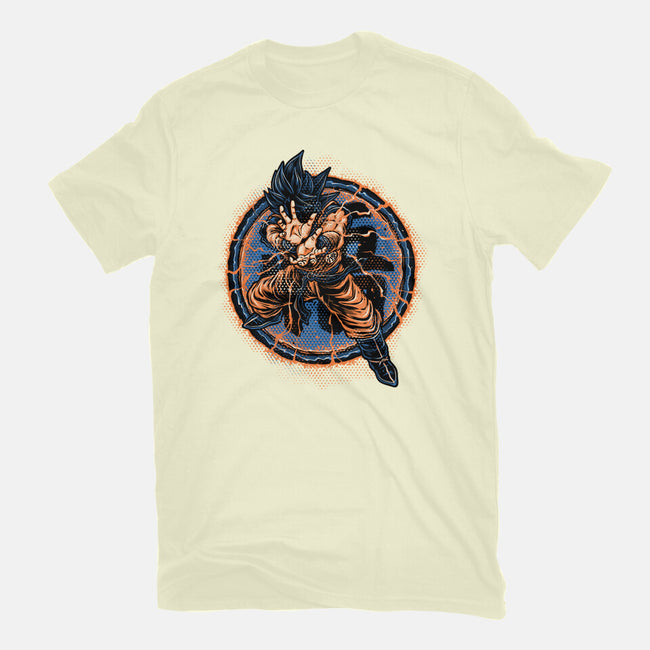 Rage Of The Saiyan-Mens-Premium-Tee-glitchygorilla