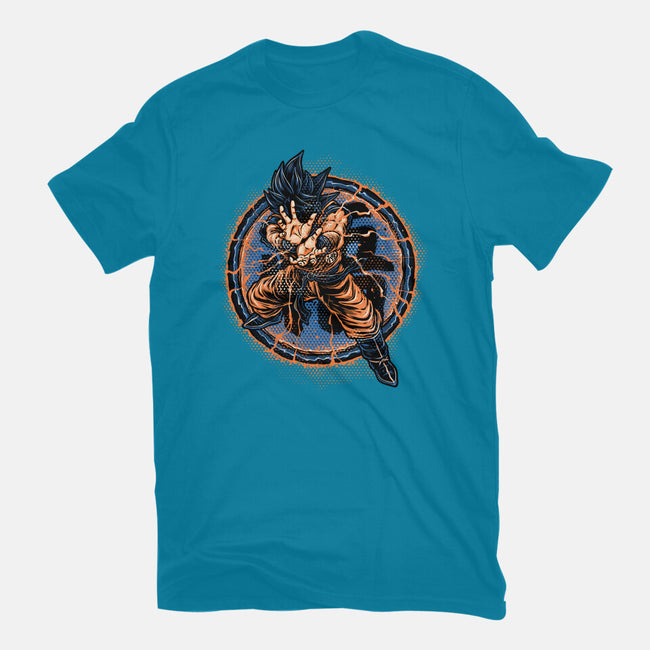 Rage Of The Saiyan-Mens-Heavyweight-Tee-glitchygorilla
