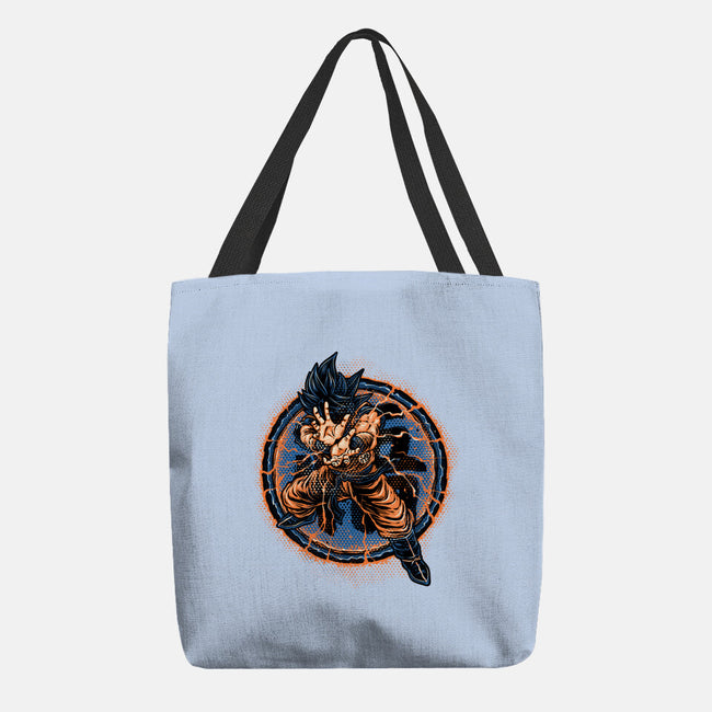 Rage Of The Saiyan-None-Basic Tote-Bag-glitchygorilla