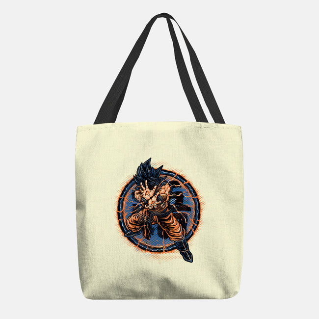 Rage Of The Saiyan-None-Basic Tote-Bag-glitchygorilla
