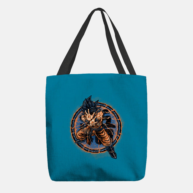 Rage Of The Saiyan-None-Basic Tote-Bag-glitchygorilla