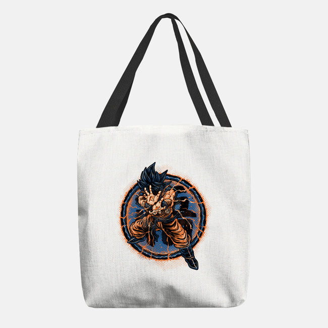 Rage Of The Saiyan-None-Basic Tote-Bag-glitchygorilla