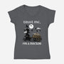 Trust Me I'm A Doctor-Womens-V-Neck-Tee-GoshWow