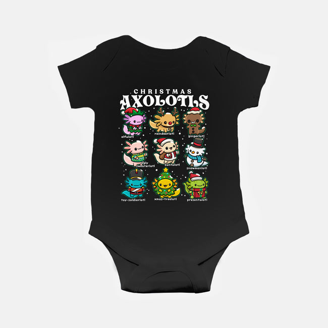 Christmas Axolotls-Baby-Basic-Onesie-GoshWow