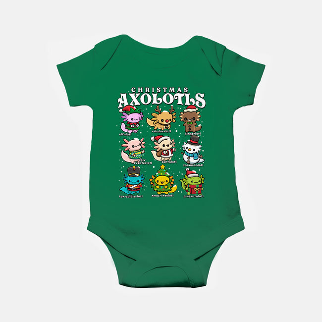 Christmas Axolotls-Baby-Basic-Onesie-GoshWow