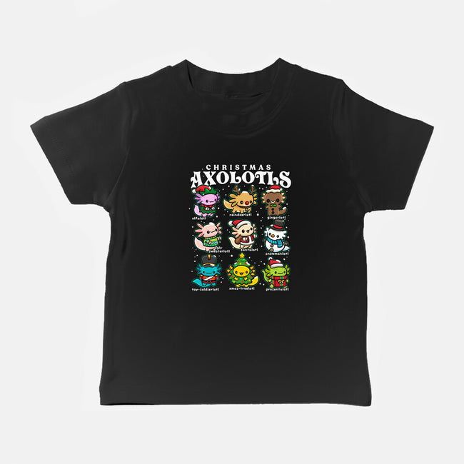 Christmas Axolotls-Baby-Basic-Tee-GoshWow