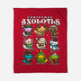 Christmas Axolotls-None-Fleece-Blanket-GoshWow