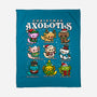 Christmas Axolotls-None-Fleece-Blanket-GoshWow
