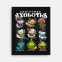 Christmas Axolotls-None-Stretched-Canvas-GoshWow