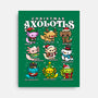 Christmas Axolotls-None-Stretched-Canvas-GoshWow